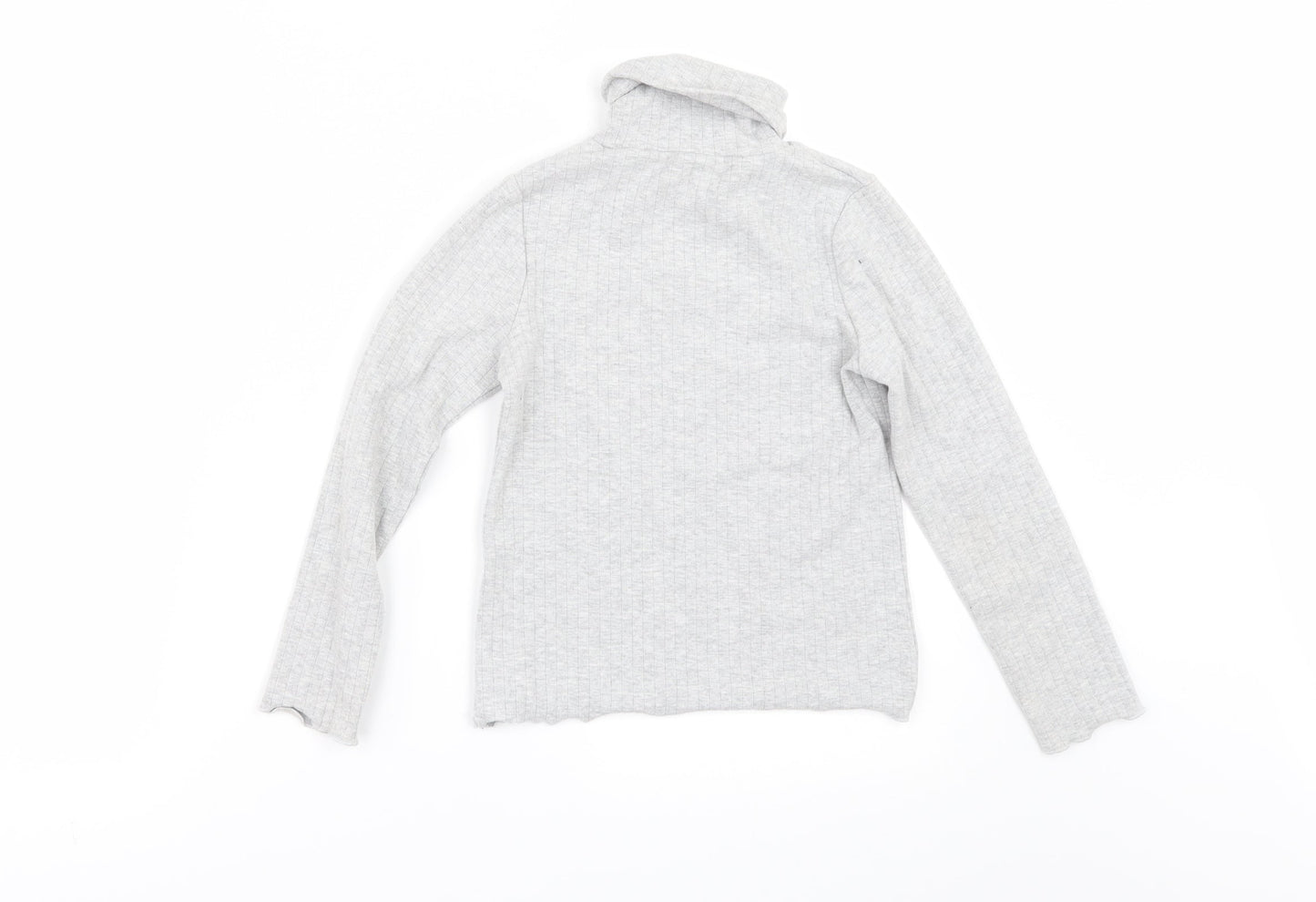 Marks and Spencer Girls Grey   Pullover Jumper Size 7-8 Years