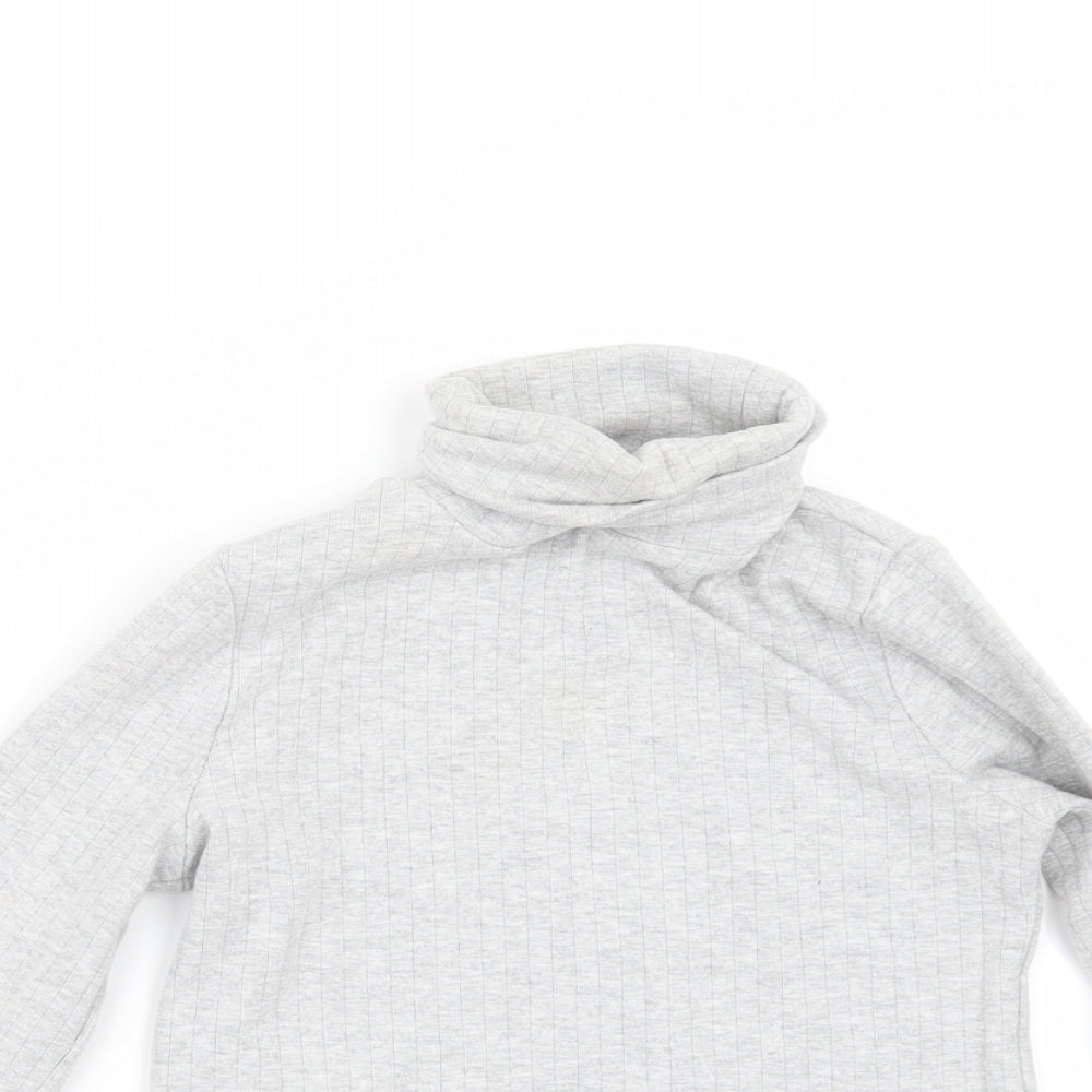 Marks and Spencer Girls Grey   Pullover Jumper Size 7-8 Years