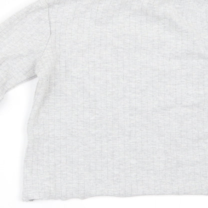 Marks and Spencer Girls Grey   Pullover Jumper Size 7-8 Years