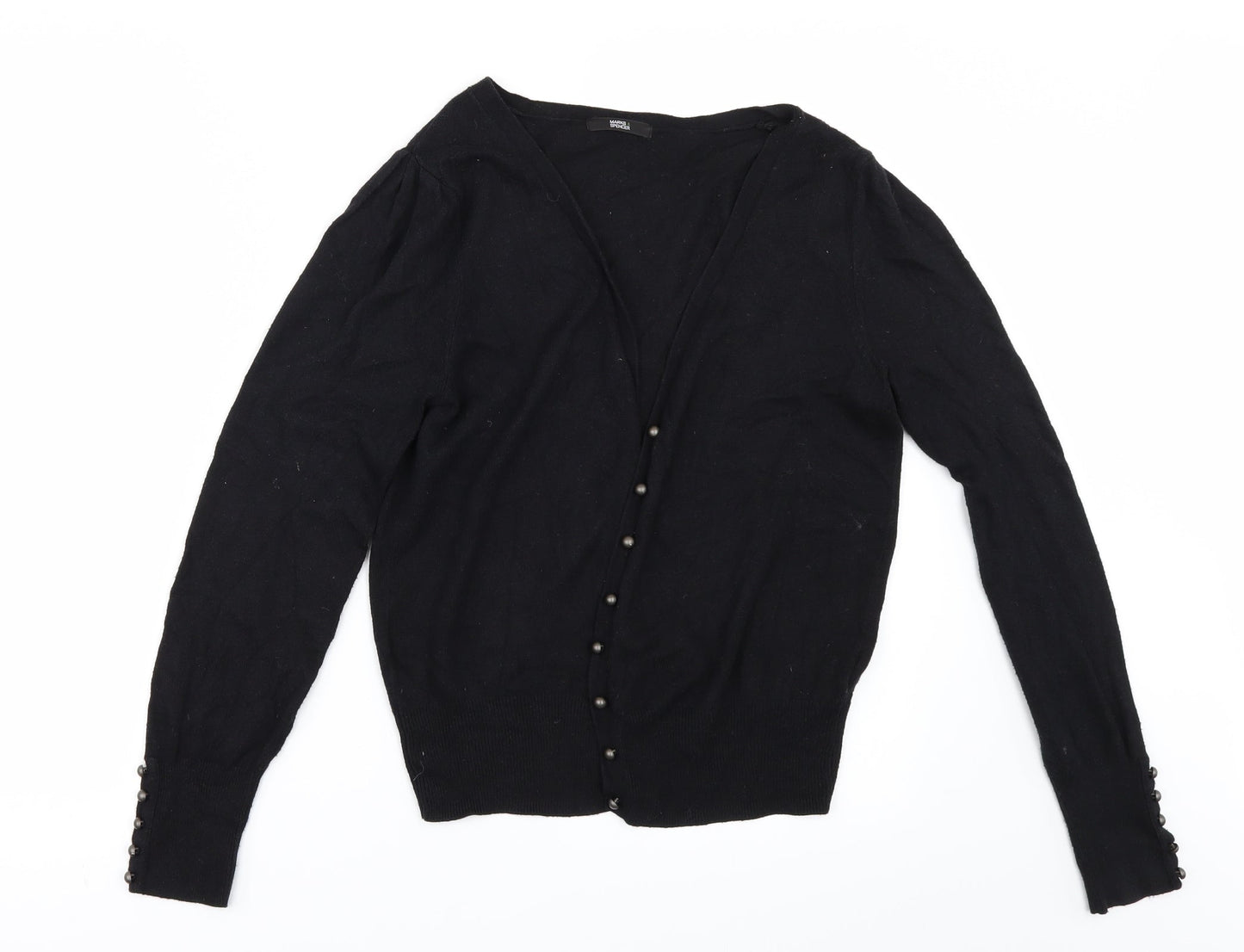 Marks and Spencer Womens Black   Cape Jumper Size 10