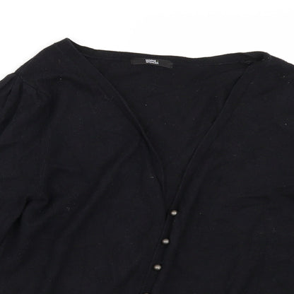 Marks and Spencer Womens Black   Cape Jumper Size 10