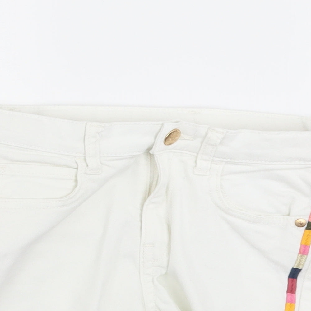 H&M Girls White   Hot Pants Shorts Size 10 Years