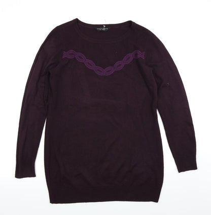 Dorothy Perkins Womens Purple   Pullover Jumper Size 12