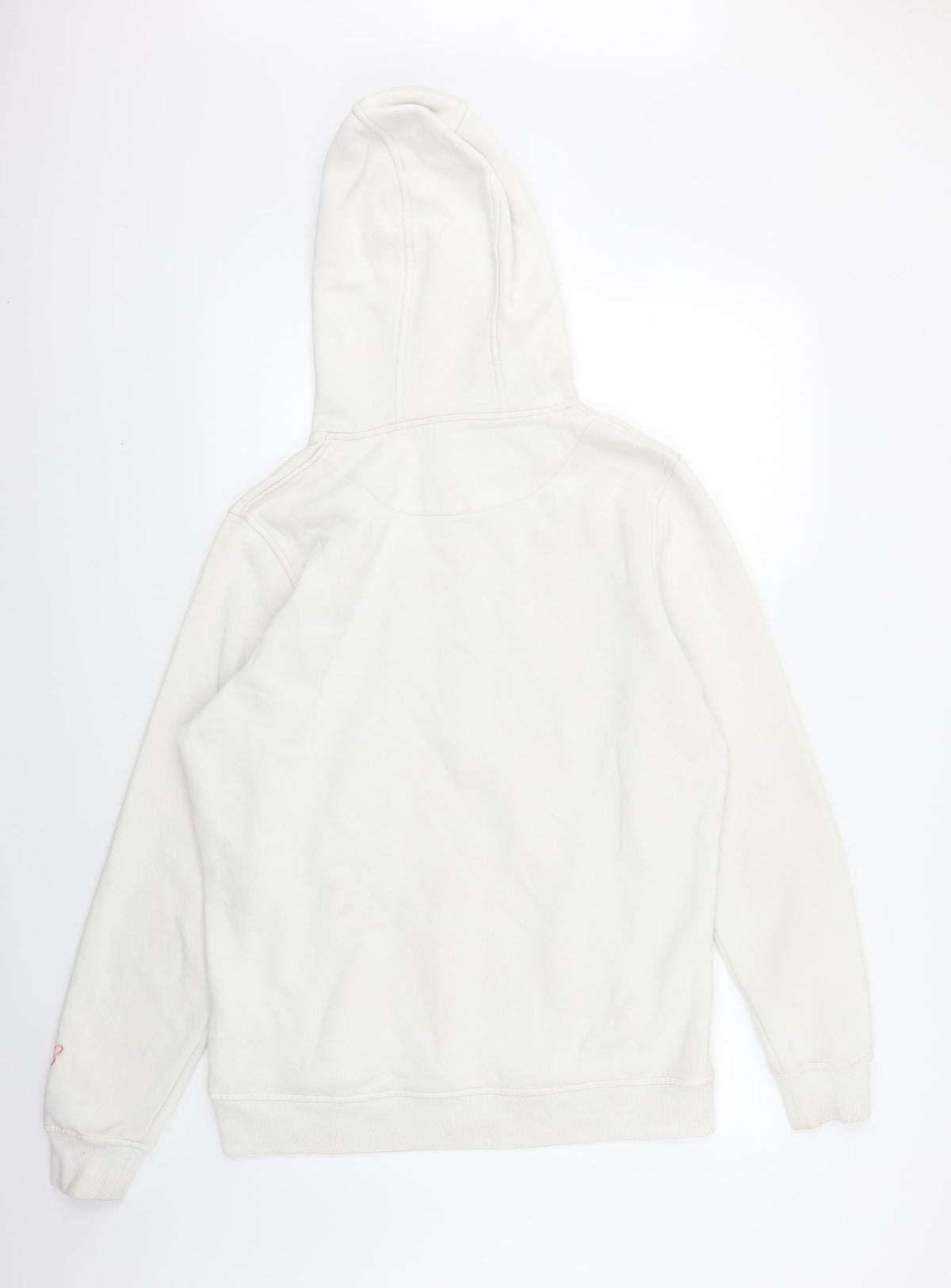 Womens White   Pullover Hoodie Size L