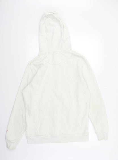 Womens White   Pullover Hoodie Size L