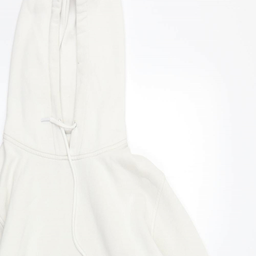 Womens White   Pullover Hoodie Size L