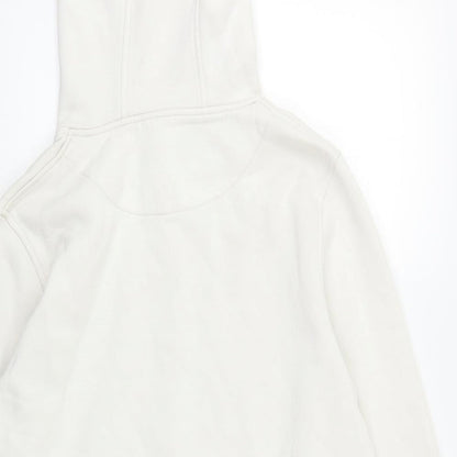 Womens White   Pullover Hoodie Size L