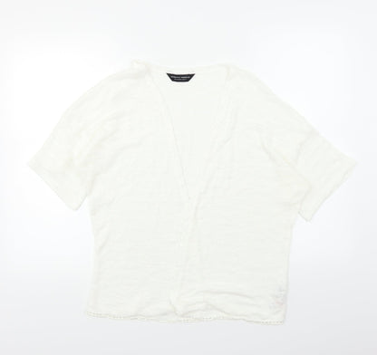 Dorothy Perkins Womens White   Cardigan Jumper Size M