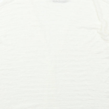 Dorothy Perkins Womens White   Cardigan Jumper Size M