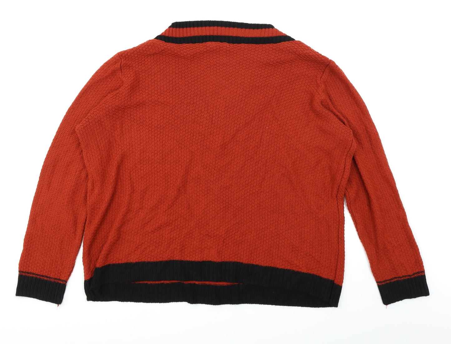 Boohoo Womens Orange   Pullover Jumper Size 18