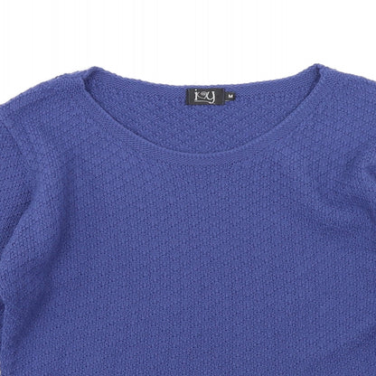 Ivy Womens Blue  Knit Basic T-Shirt Size M