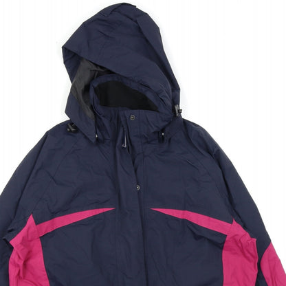 GTI Outdoor Womens Blue   Motorcycle Jacket Coat Size 14