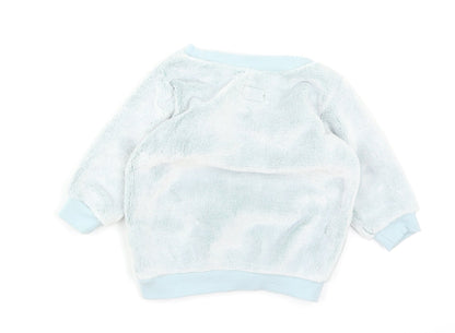 Next Baby Blue   Basic T-Shirt Size 3-6 Months  - Bear