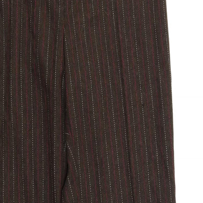 Louis Charles Womens Brown Striped  Trousers  Size 14 L33 in