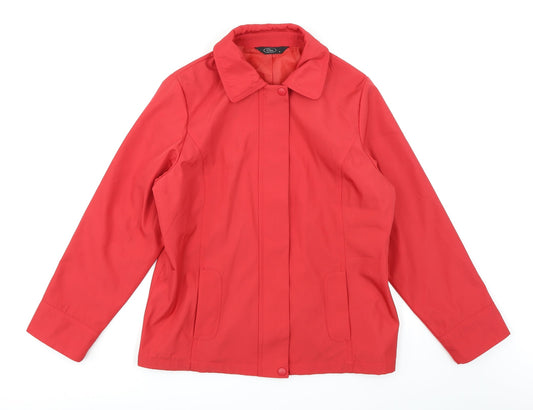 BM Womens Red   Anorak Coat Size S