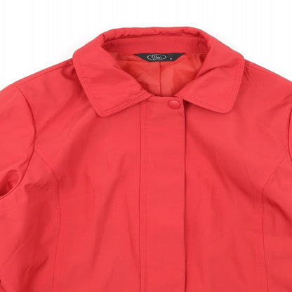 BM Womens Red   Anorak Coat Size S