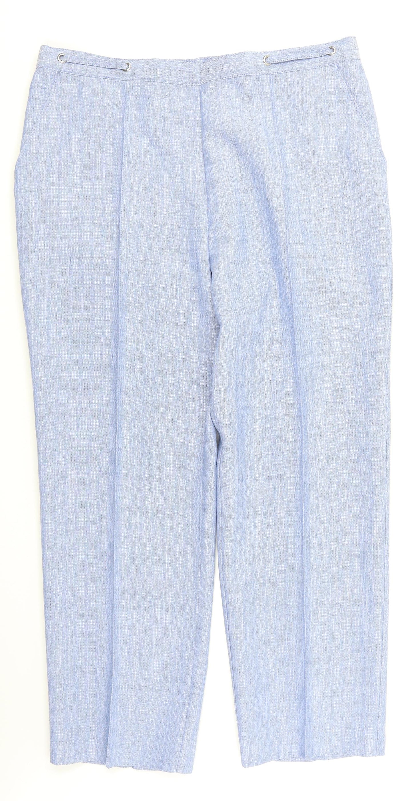 M&S Womens Blue   Trousers  Size 16 L26 in
