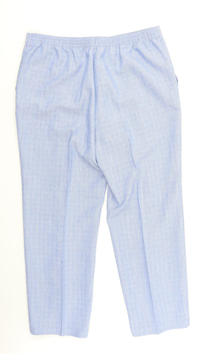 M&S Womens Blue   Trousers  Size 16 L26 in
