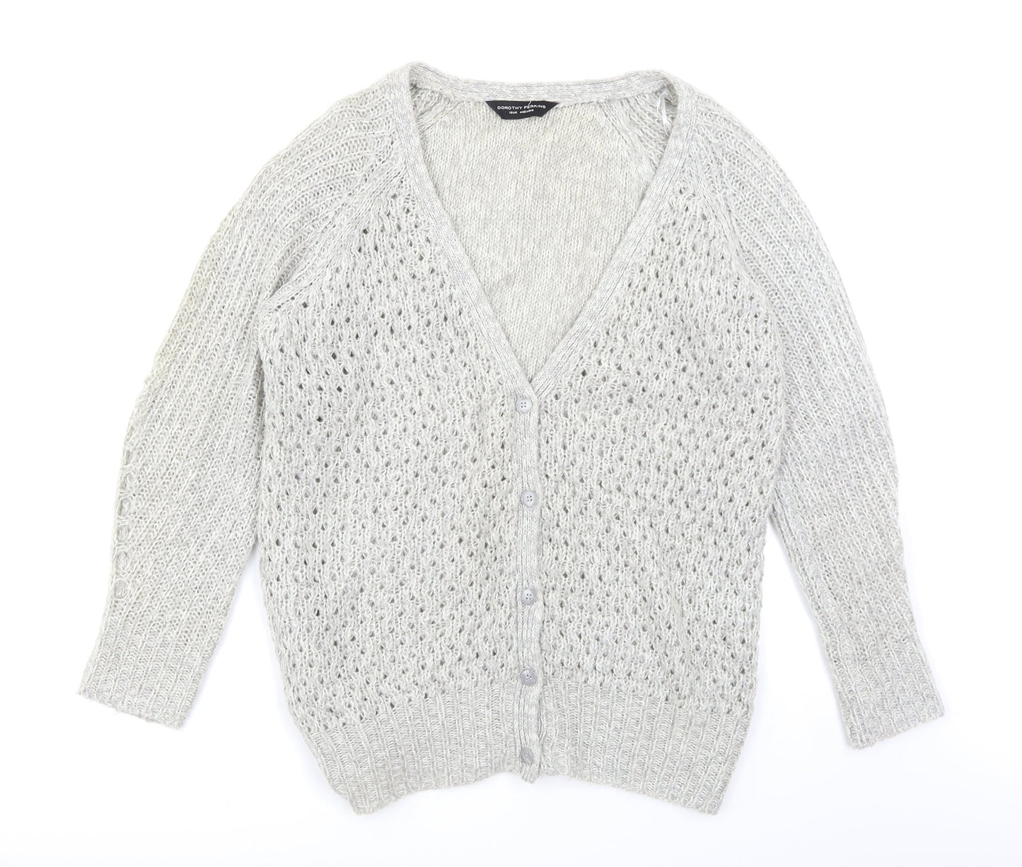 Dorothy Perkins Womens Grey   Cardigan Jumper Size 12