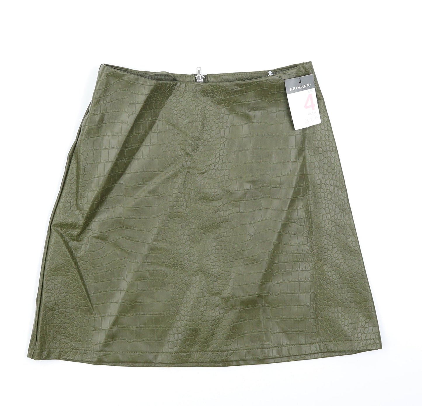 Primark Womens Green Animal Print  A-Line Skirt Size 4