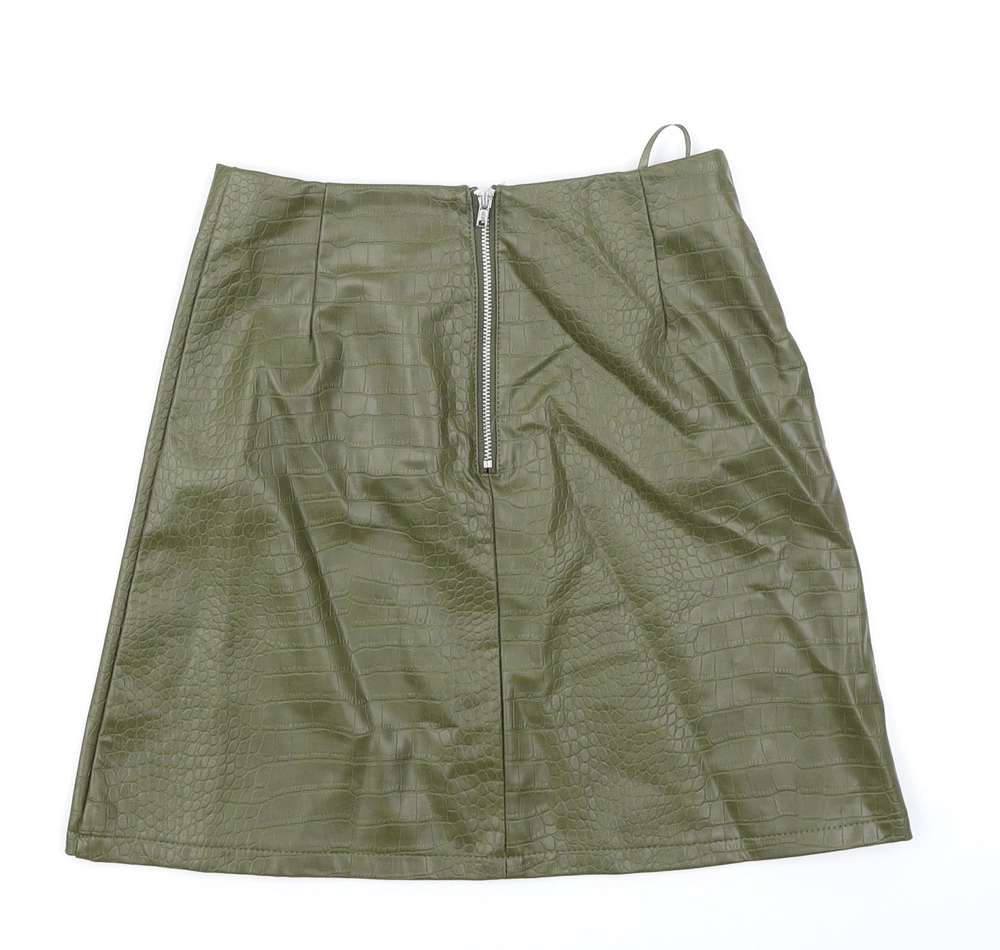 Primark Womens Green Animal Print  A-Line Skirt Size 4