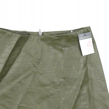 Primark Womens Green Animal Print  A-Line Skirt Size 4