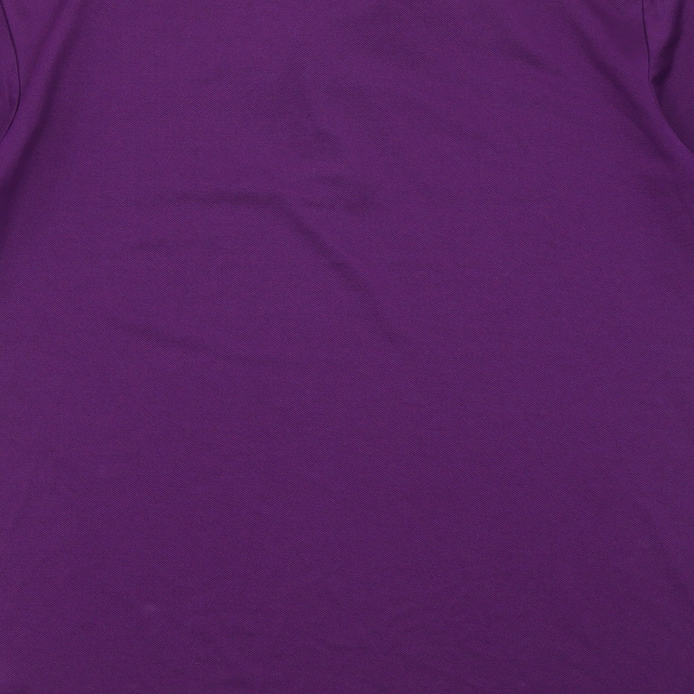 Dimesions Mens Purple    Polo Size S  - Anchor