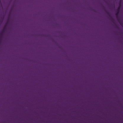 Dimesions Mens Purple    Polo Size S  - Anchor