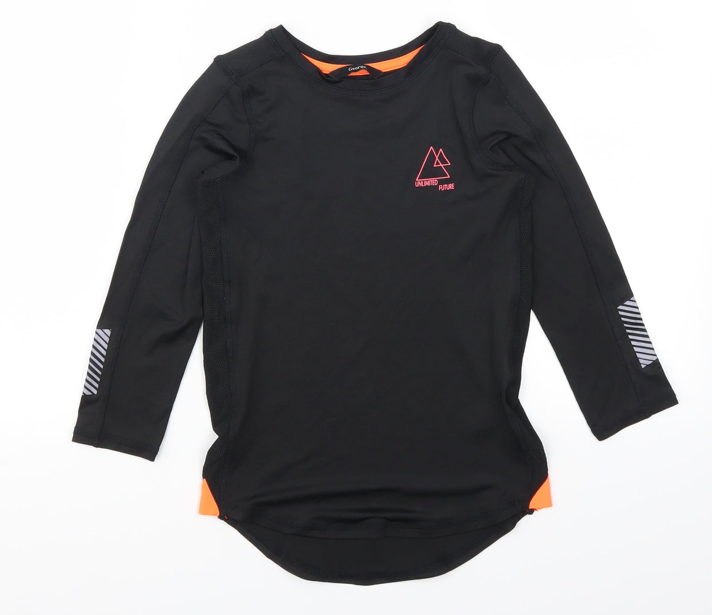 George Boys Black   Basic T-Shirt Size 5-6 Years  - Unlimited Future