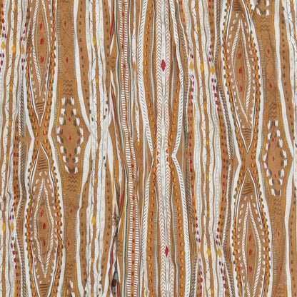 ESMARA Womens Brown Geometric  Trousers  Size 12 L25 in