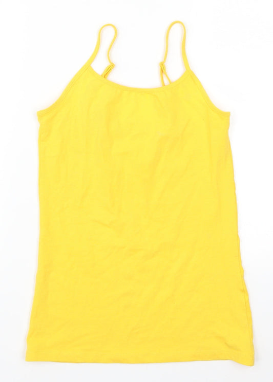 Primark Womens Yellow   Basic Tank Size 6