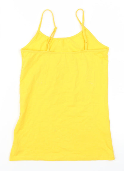 Primark Womens Yellow   Basic Tank Size 6