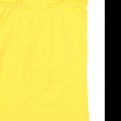 Primark Womens Yellow   Basic Tank Size 6