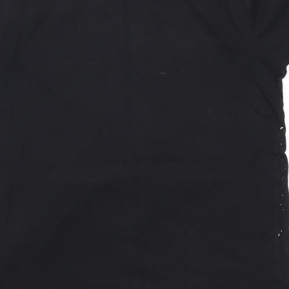 Preworn Boys Black   Basic T-Shirt Size 9-10 Years  - Urban Free Flow NYC