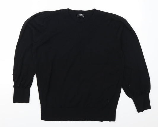 Wallis Womens Black   Pullover Jumper Size M