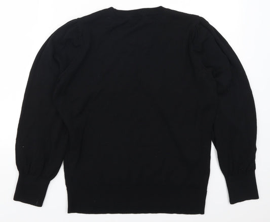 Wallis Womens Black   Pullover Jumper Size M