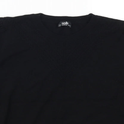 Wallis Womens Black   Pullover Jumper Size M