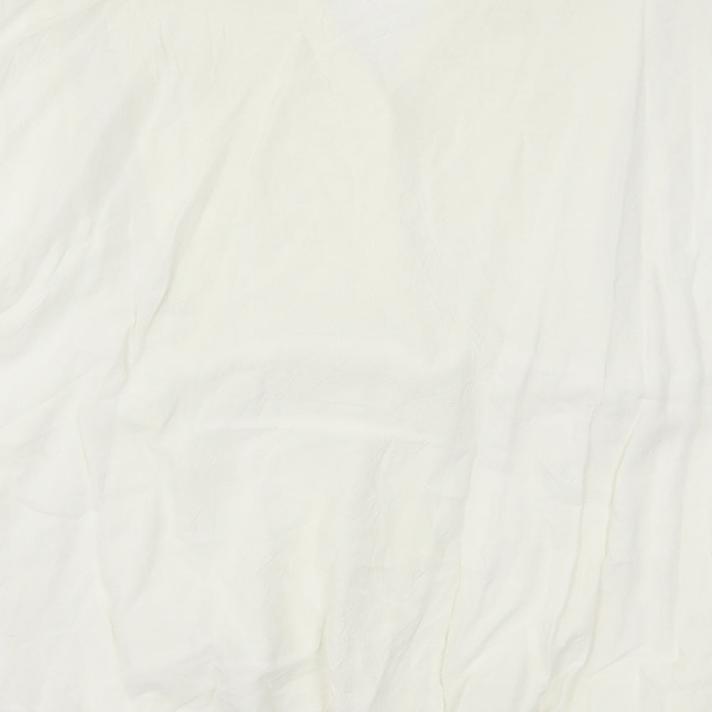 TU Womens White   Basic Blouse Size 10  - Cream