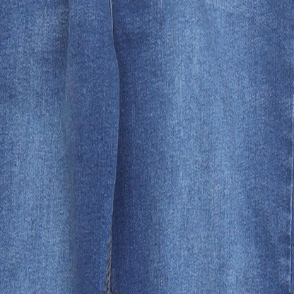 New Look Womens Blue  Denim Skinny Jeans Size 14 L25 in - Ankle Grazer