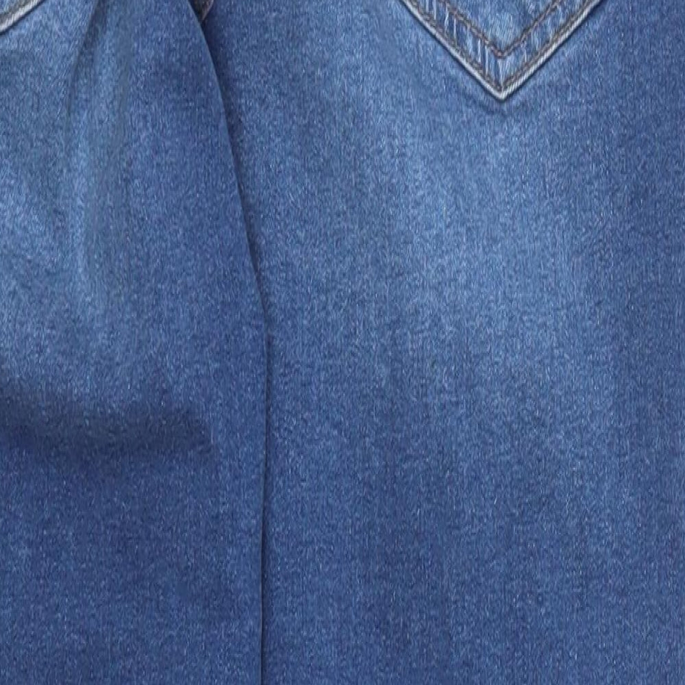 New Look Womens Blue  Denim Skinny Jeans Size 14 L25 in - Ankle Grazer