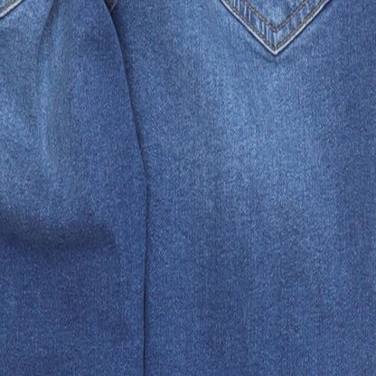 New Look Womens Blue  Denim Skinny Jeans Size 14 L25 in - Ankle Grazer