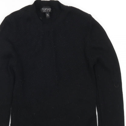 Topshop Womens Black   Pullover Jumper Size 10