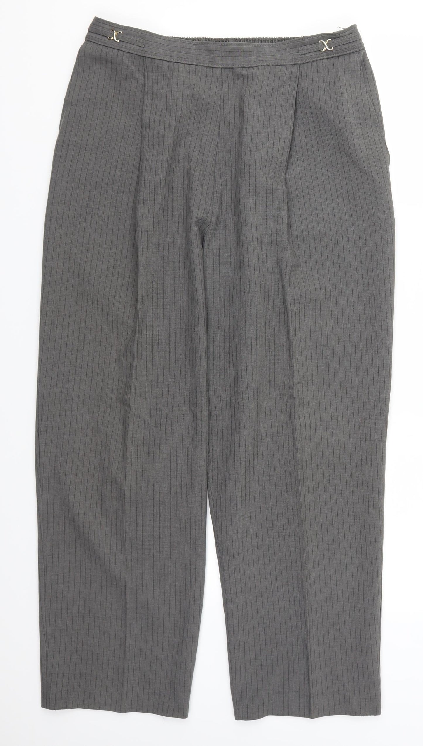 Womens UK Size 16 BHS Regular Fit  Grey Trousers
