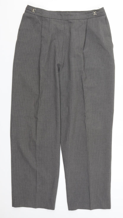 Womens UK Size 16 BHS Regular Fit  Grey Trousers