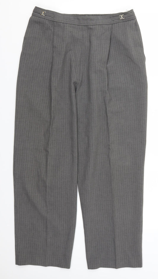 Womens UK Size 16 BHS Regular Fit  Grey Trousers