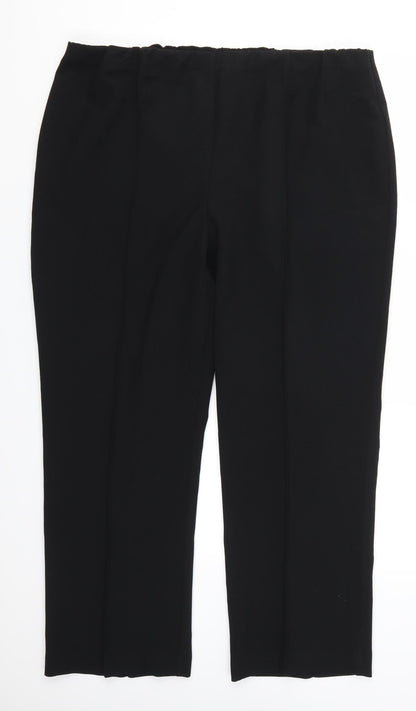 Womens UK Size 20 Bonmarché Regular Fit  Black Trousers
