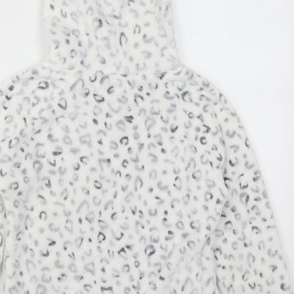 Love Sleep Girls White Animal Print  Top Pyjama Top Size 9-10 Years  - Ears on Hood
