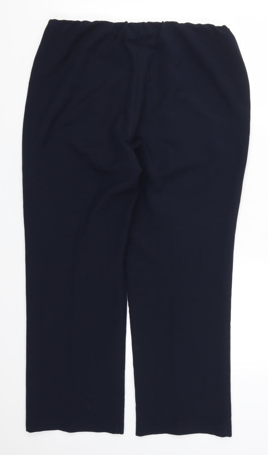 Bonmarché Womens Blue   Trousers  Size 14 L25 in