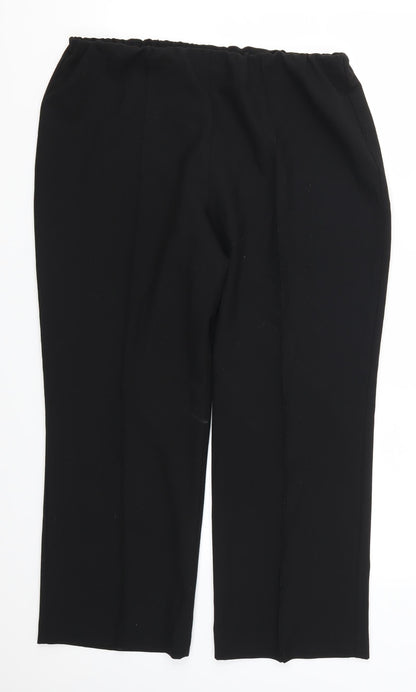 Bonmarché Womens Black   Trousers  Size 14 L25 in