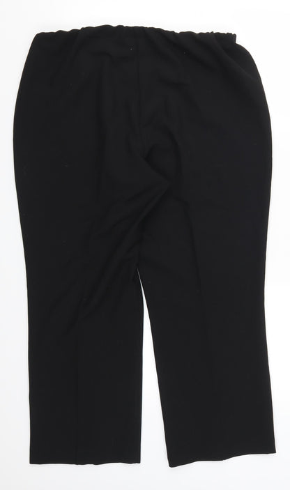 Bonmarché Womens Black   Trousers  Size 14 L25 in